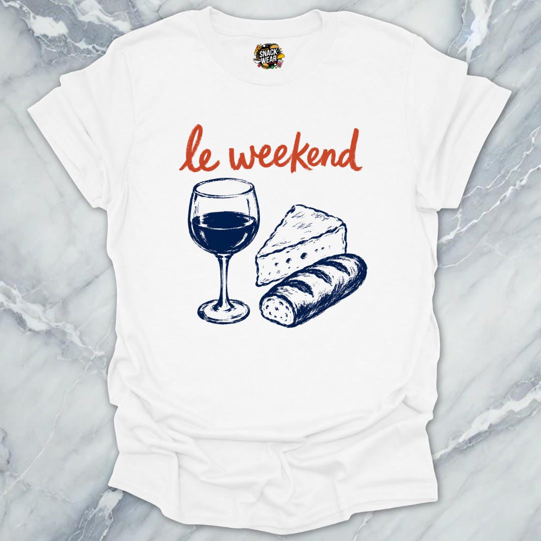 Le Weekend Wine Cheese T-Shirt