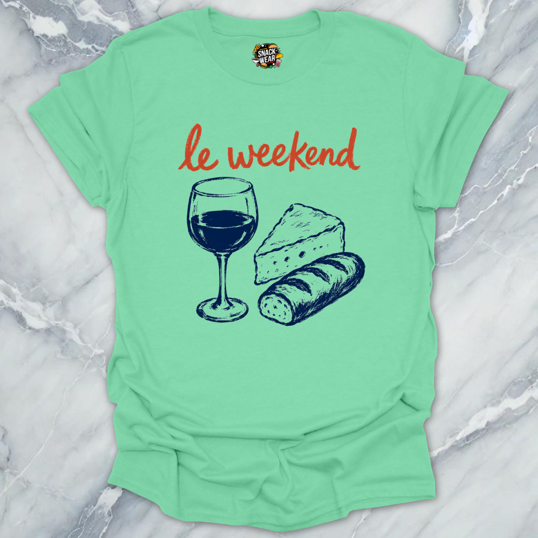Le Weekend Wine Cheese T-Shirt