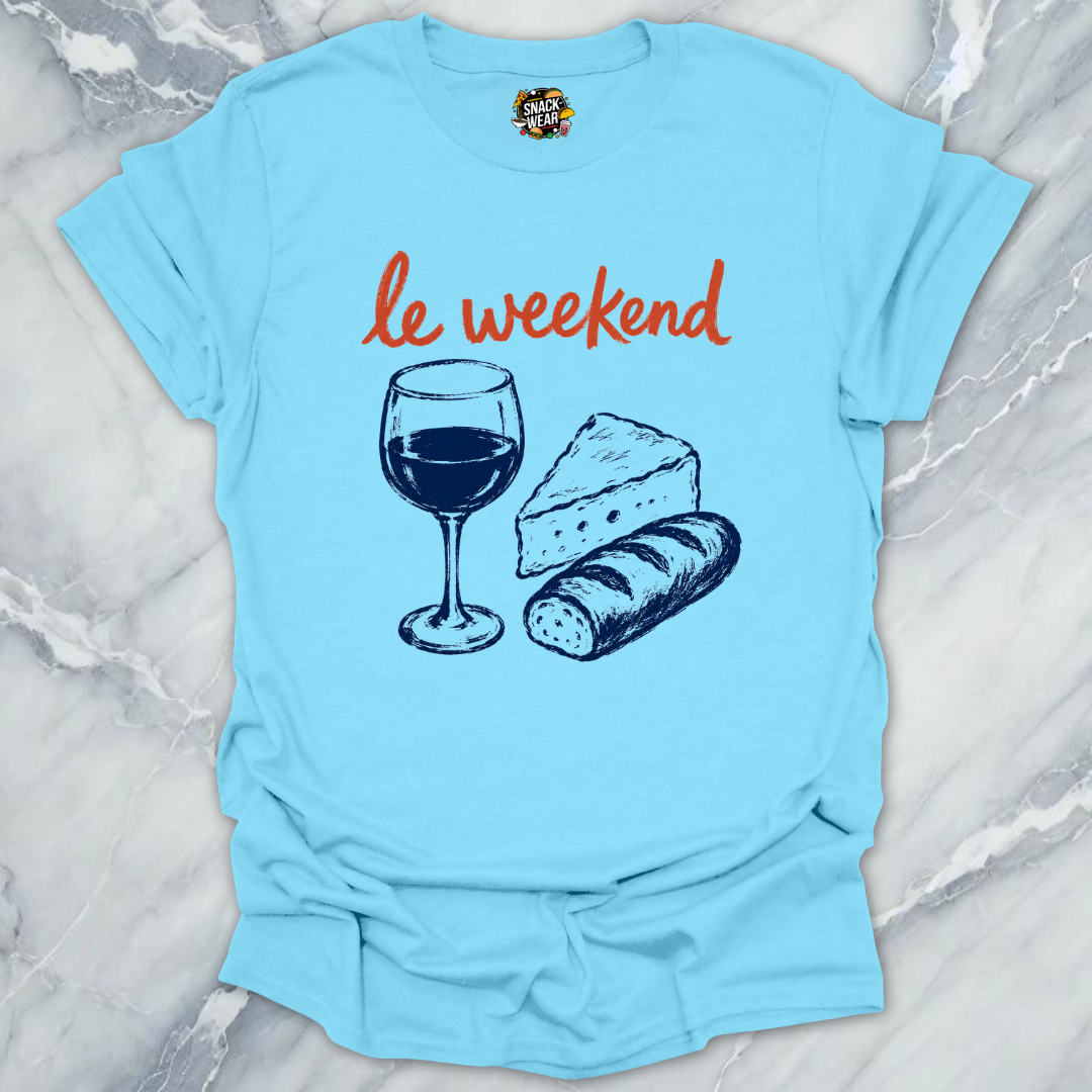 Le Weekend Wine Cheese T-Shirt