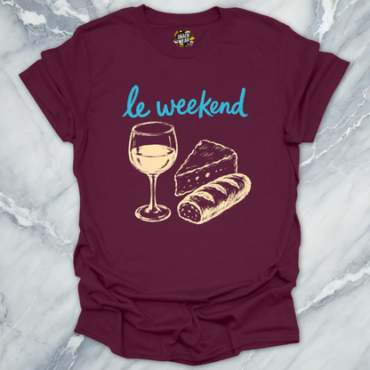 Le Weekend Wine Cheese T-Shirt