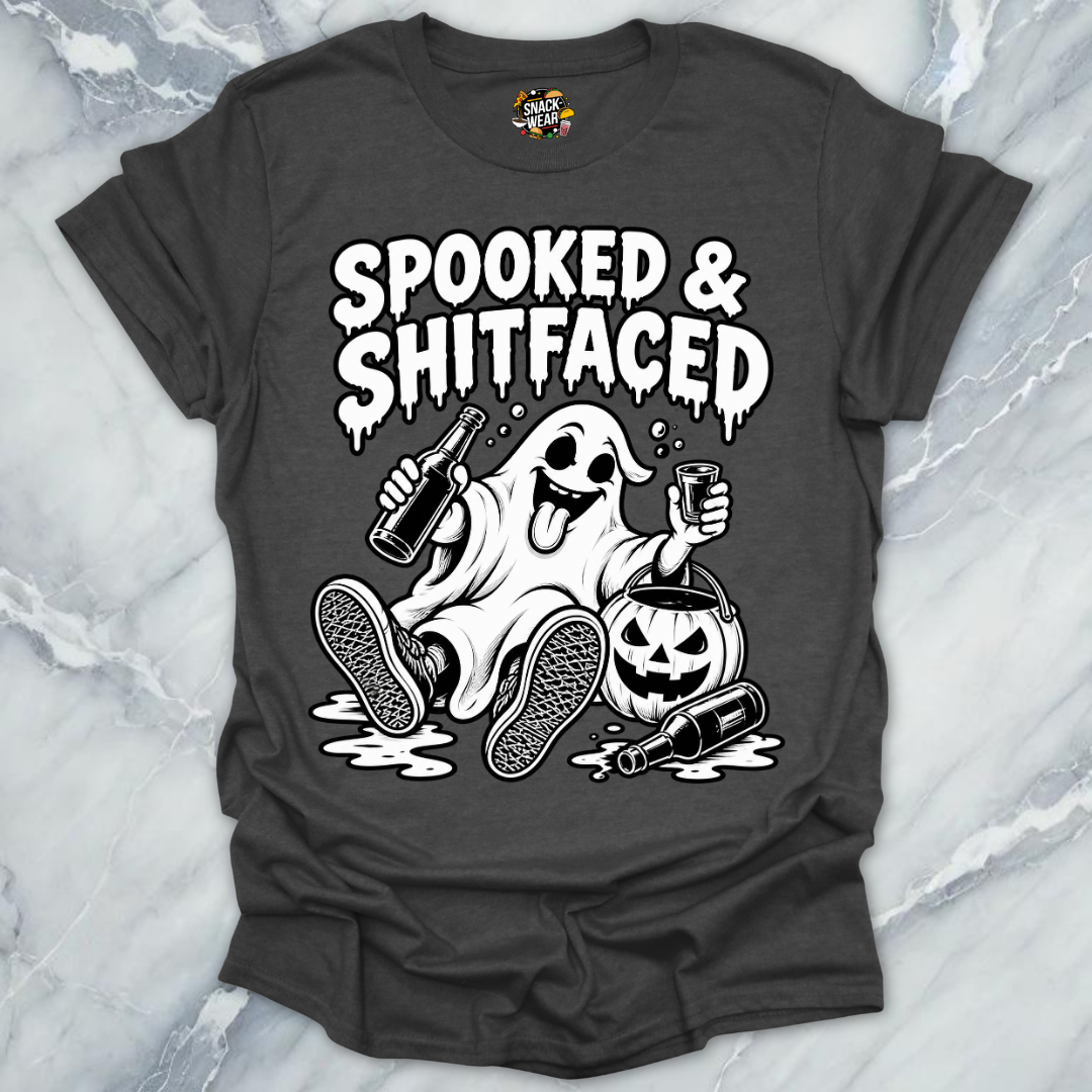 Spooked And Shitfaced BW Shirt