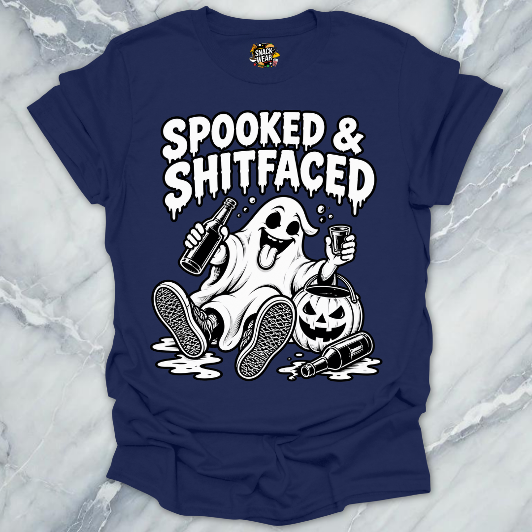 Spooked And Shitfaced BW Shirt