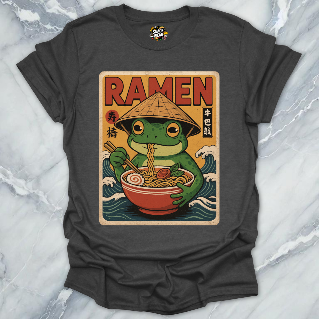 Japanese Noodle Frog Poster T-Shirt