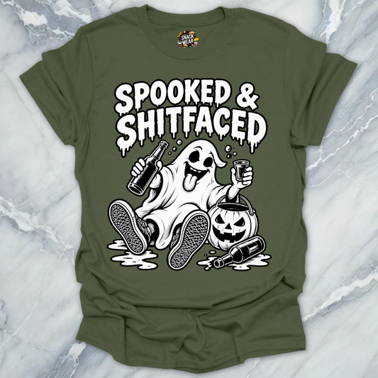 Spooked And Shitfaced BW Shirt