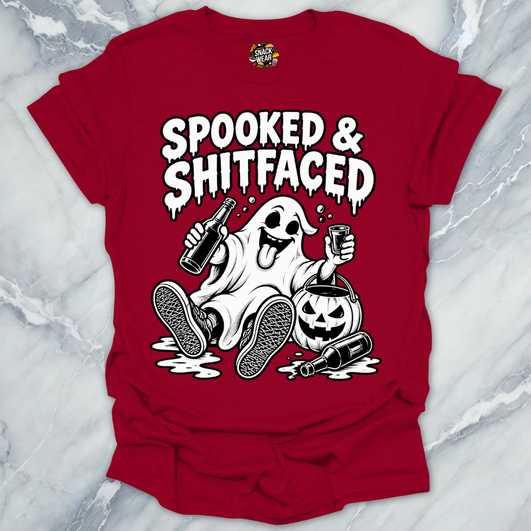 Spooked And Shitfaced BW Shirt