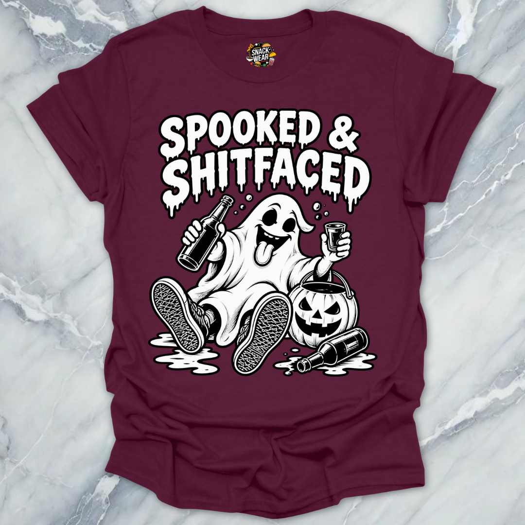Spooked And Shitfaced BW Shirt