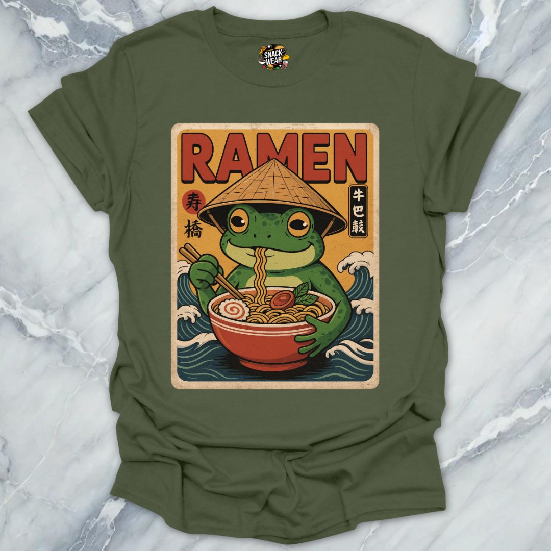 Japanese Noodle Frog Poster T-Shirt