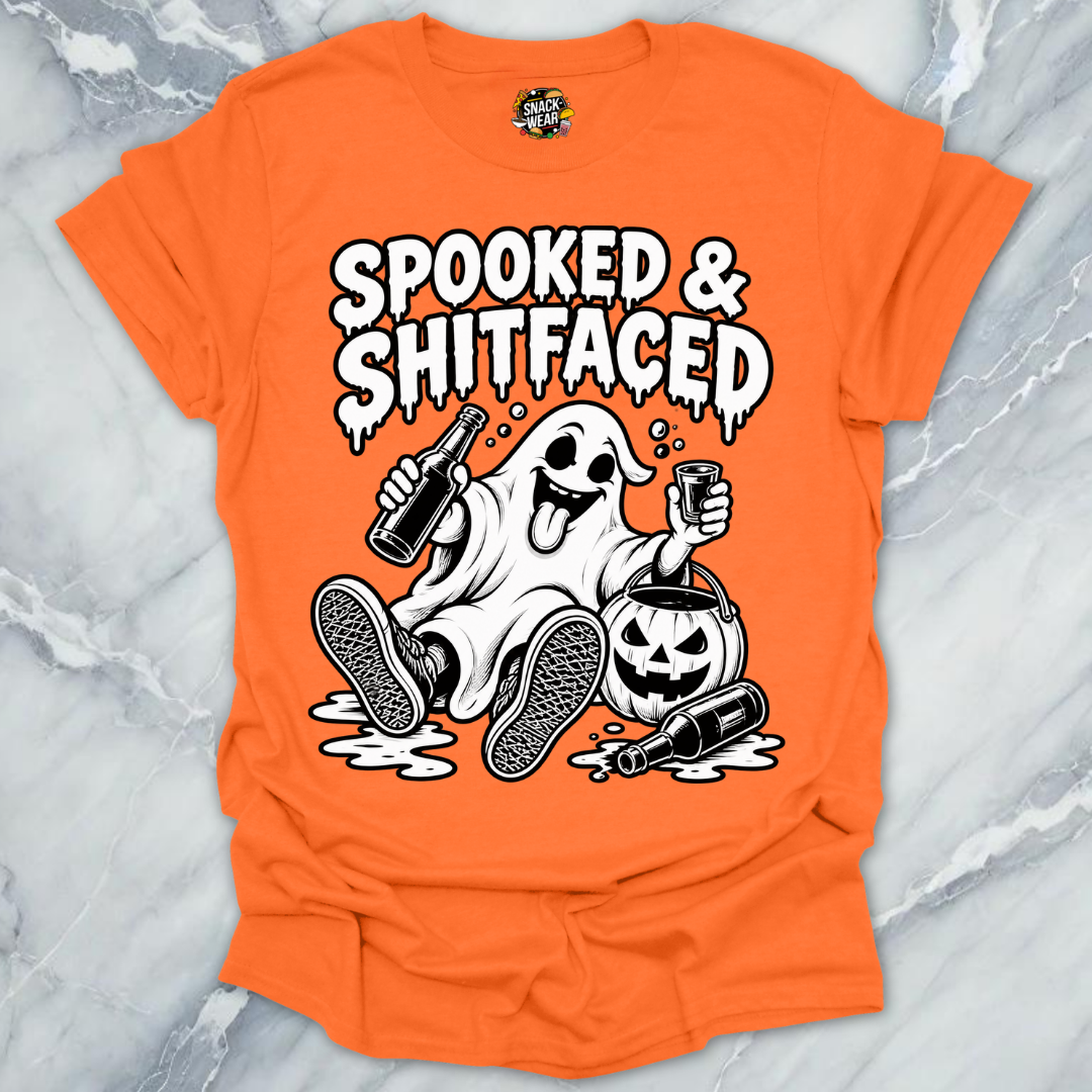 Spooked And Shitfaced BW Shirt