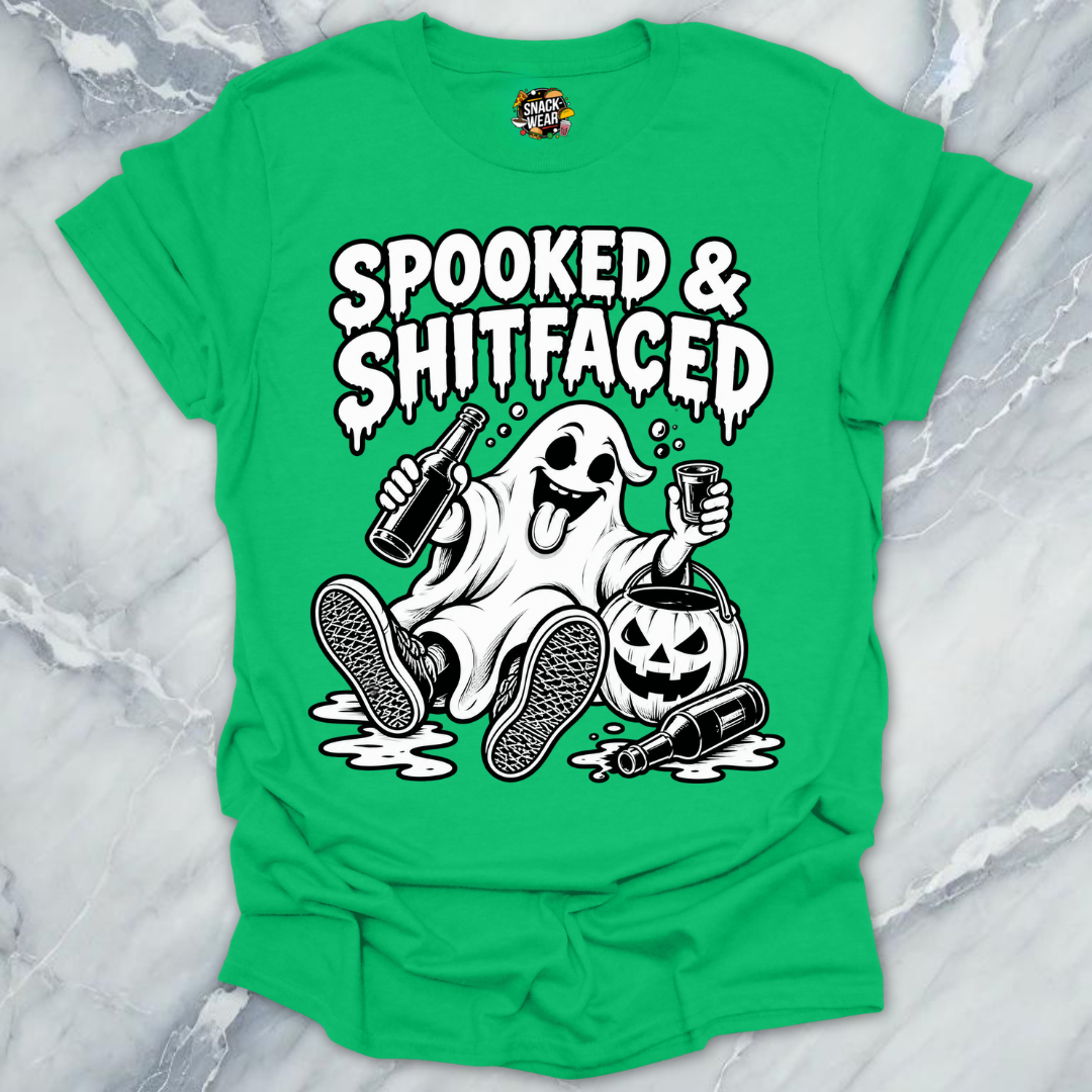 Spooked And Shitfaced BW Shirt