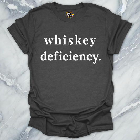 Whiskey Deficiency Minimalist T-Shirt