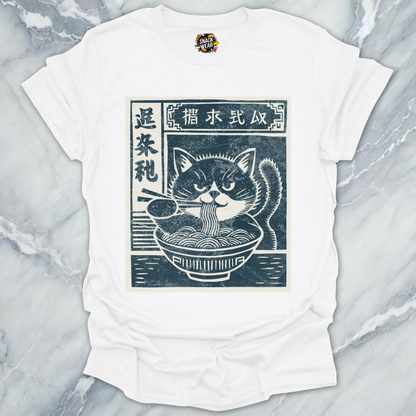 Ramen Cat Retro Japanese Ad T-Shirt