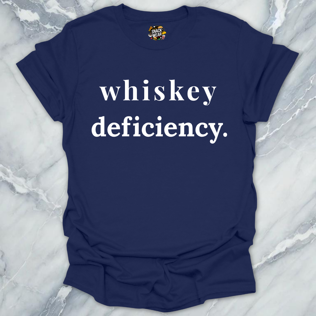 Whiskey Deficiency Minimalist T-Shirt