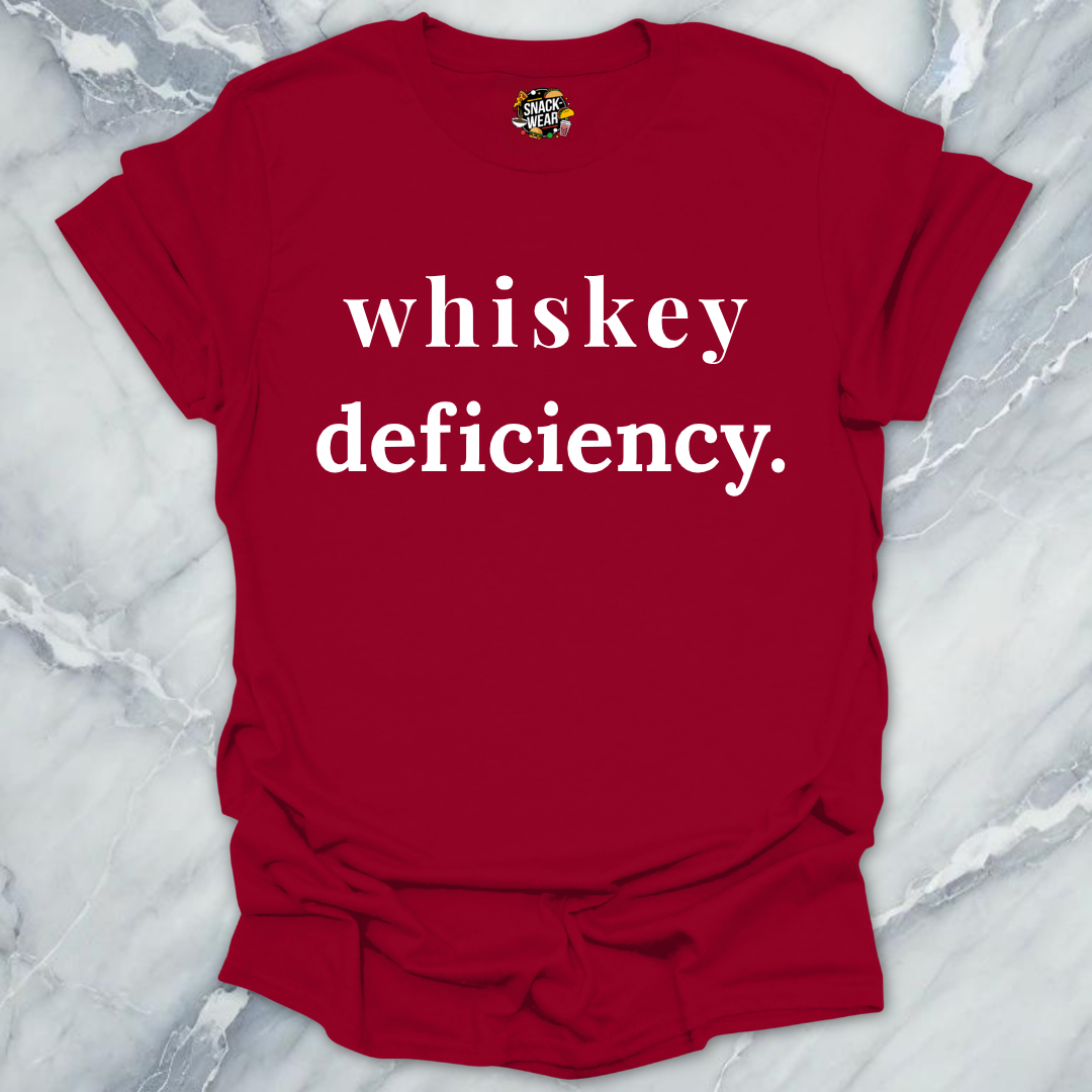 Whiskey Deficiency Minimalist T-Shirt