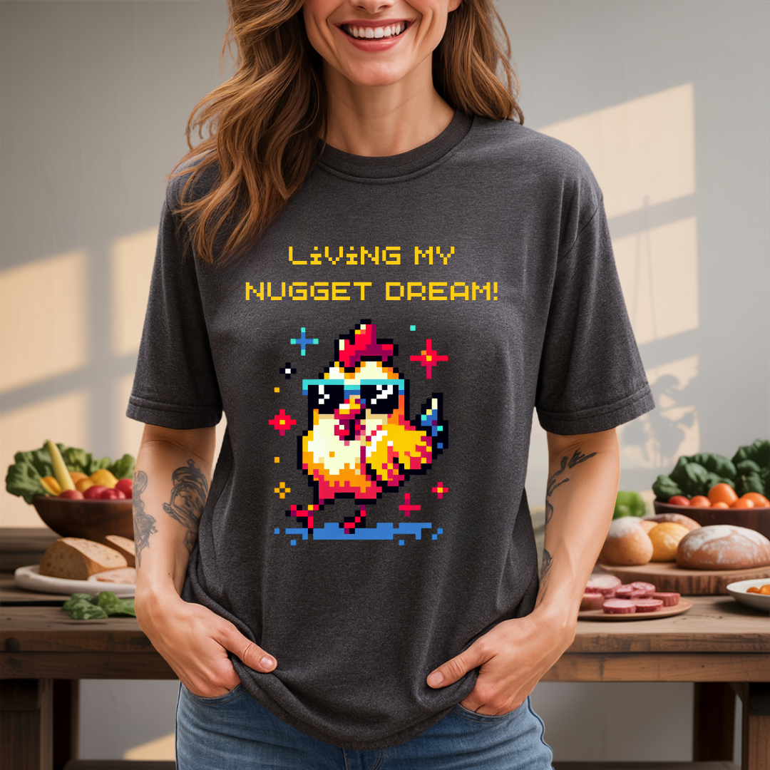 Pixel Chicken Retro 8-Bit T-Shirt