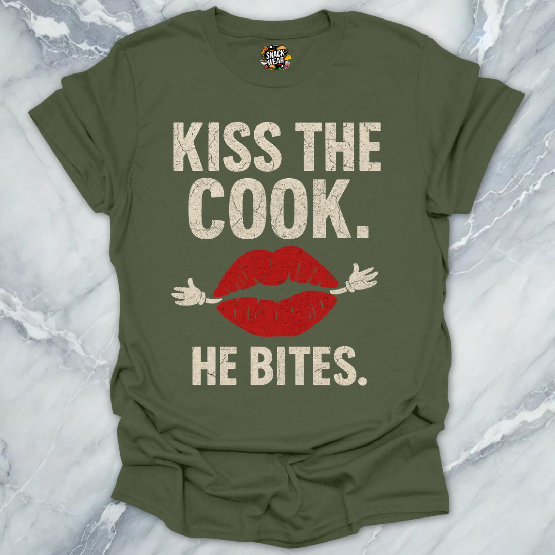 Kiss the Cook He Bites T-Shirt