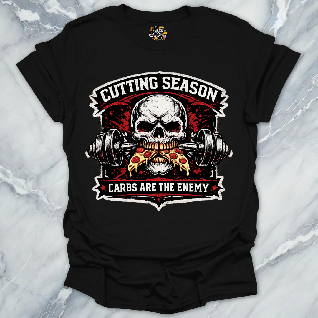 Cutting Season Pizza Skull T-Shirt