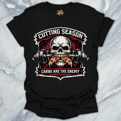 Cutting Season Pizza Skull T-Shirt