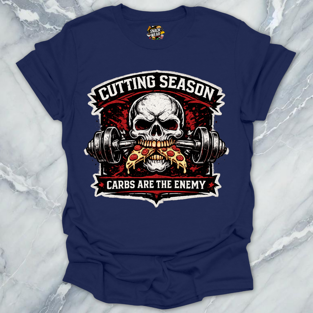 Cutting Season Pizza Skull T-Shirt