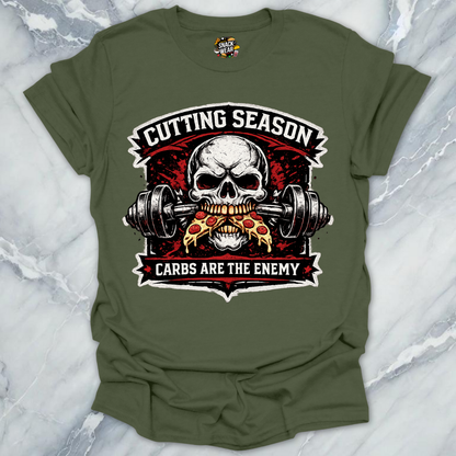 Cutting Season Pizza Skull T-Shirt