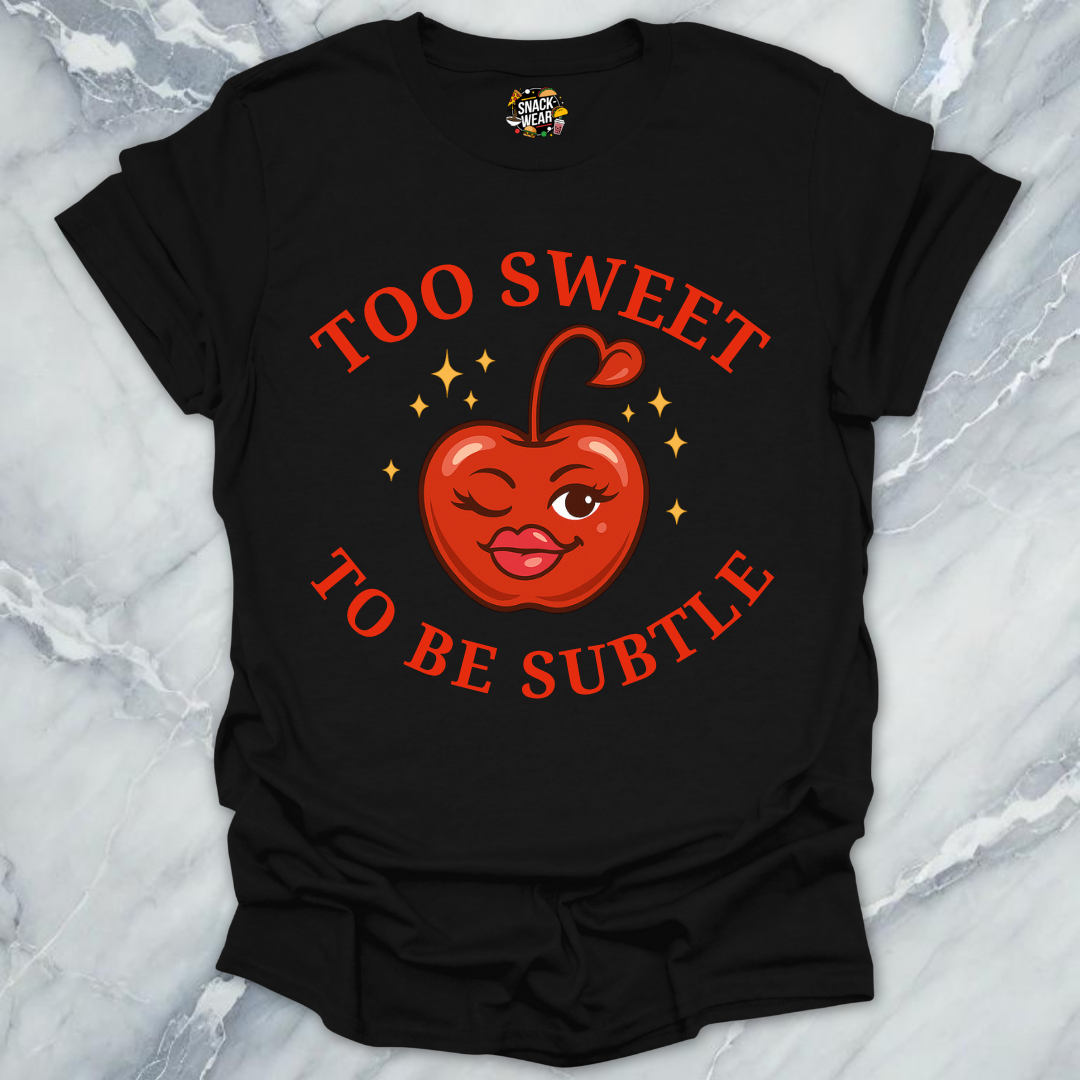 Too Sweet to Be Subtle Cherry Style T-Shirt