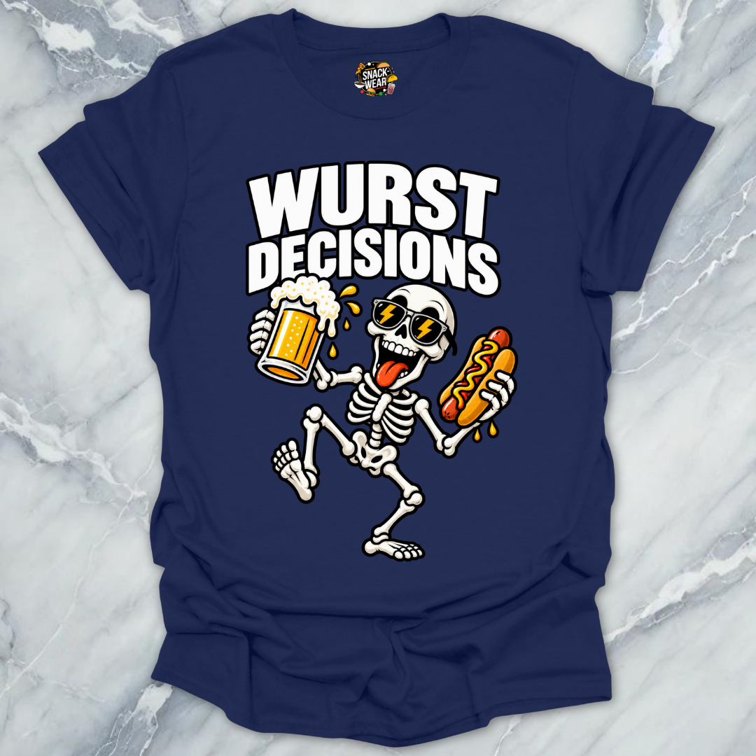 Wurst Decisions Skeleton Shirt