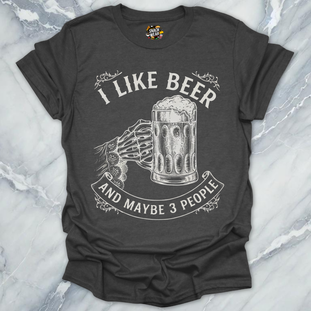 Beer Introvert Skeleton T-Shirt