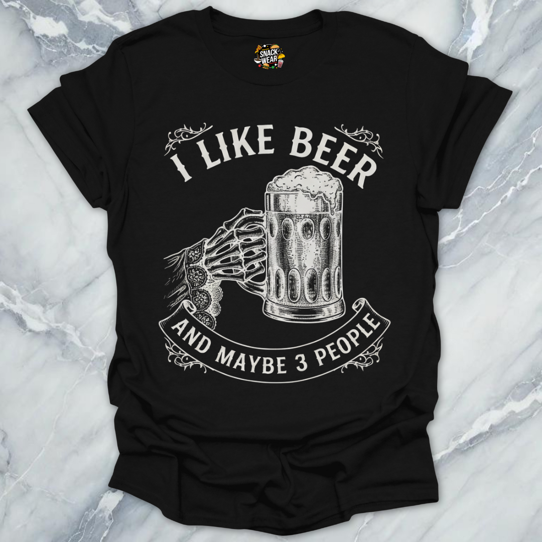 Beer Introvert Skeleton T-Shirt