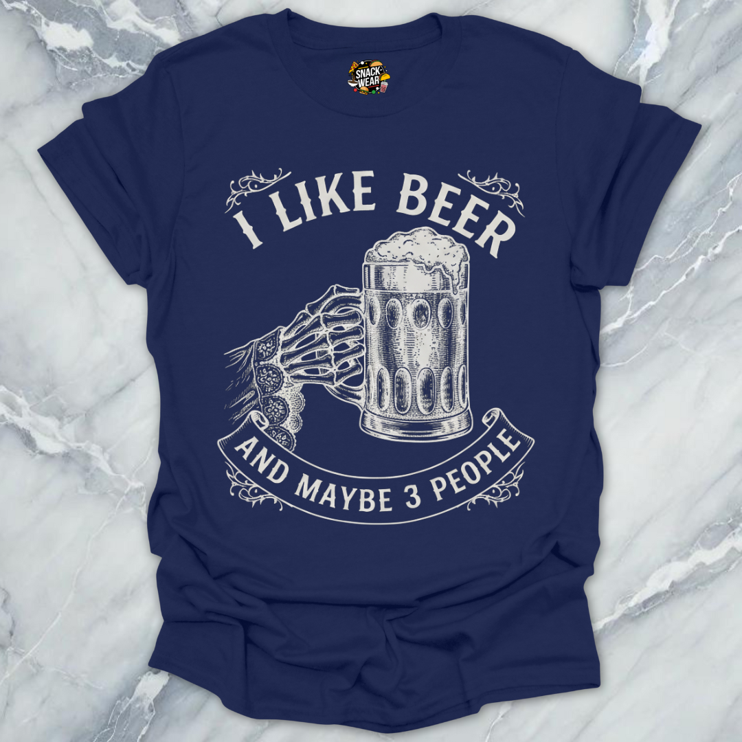 Beer Introvert Skeleton T-Shirt