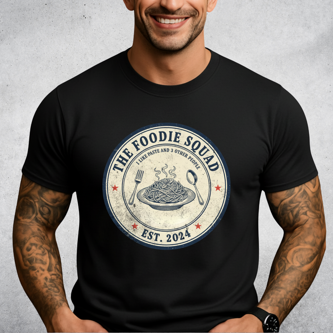 Foodie Squad Vintage Pasta T-Shirt