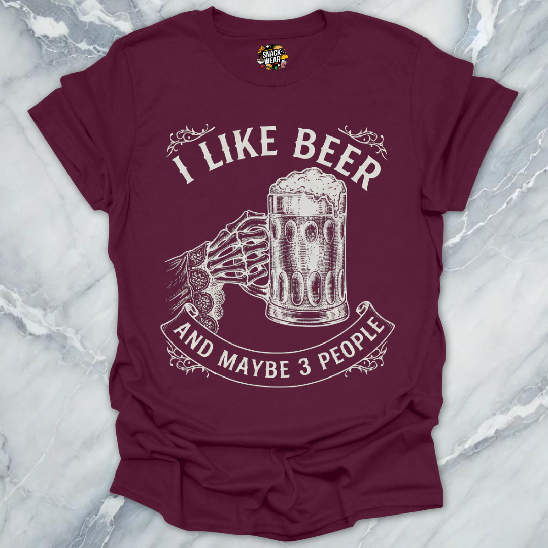 Beer Introvert Skeleton T-Shirt