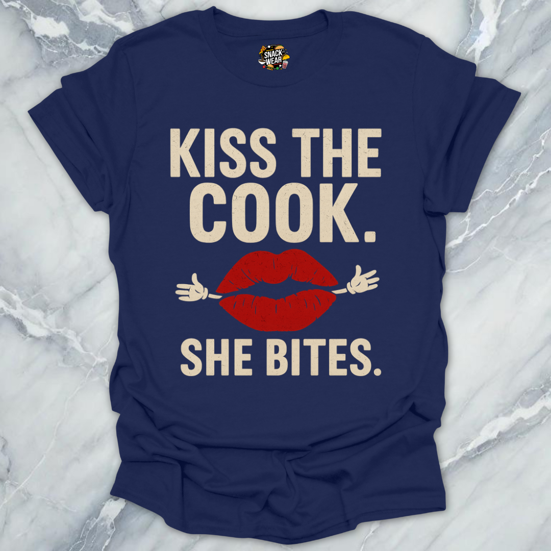 Kiss the Cook She Bites T-Shirt