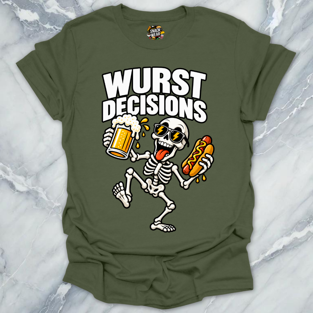 Wurst Decisions Skeleton Shirt