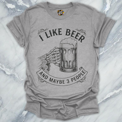 Beer Introvert Skeleton T-Shirt