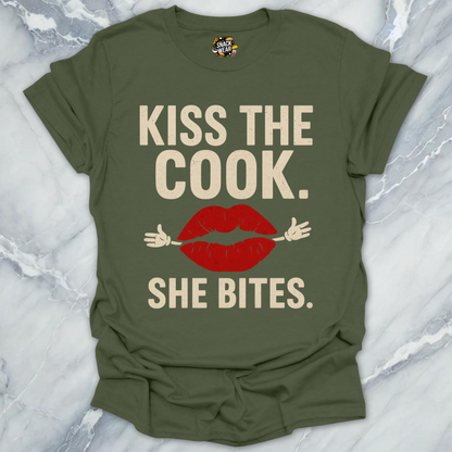 Kiss the Cook She Bites T-Shirt