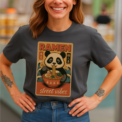 Vintage Japanese Ramen Panda T-Shirt