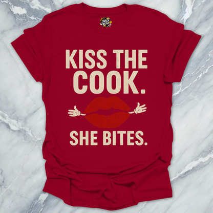 Kiss the Cook She Bites T-Shirt