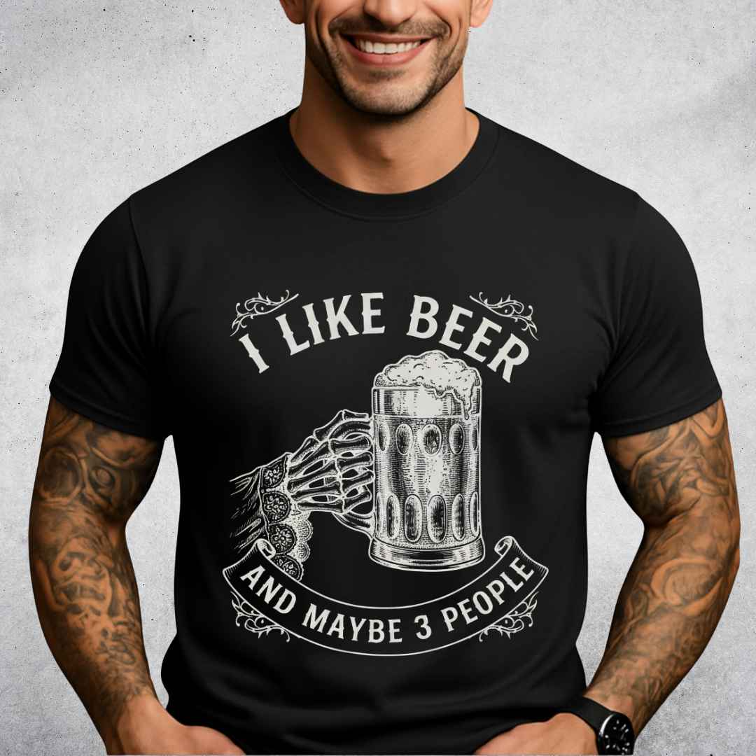 Beer Introvert Skeleton T-Shirt