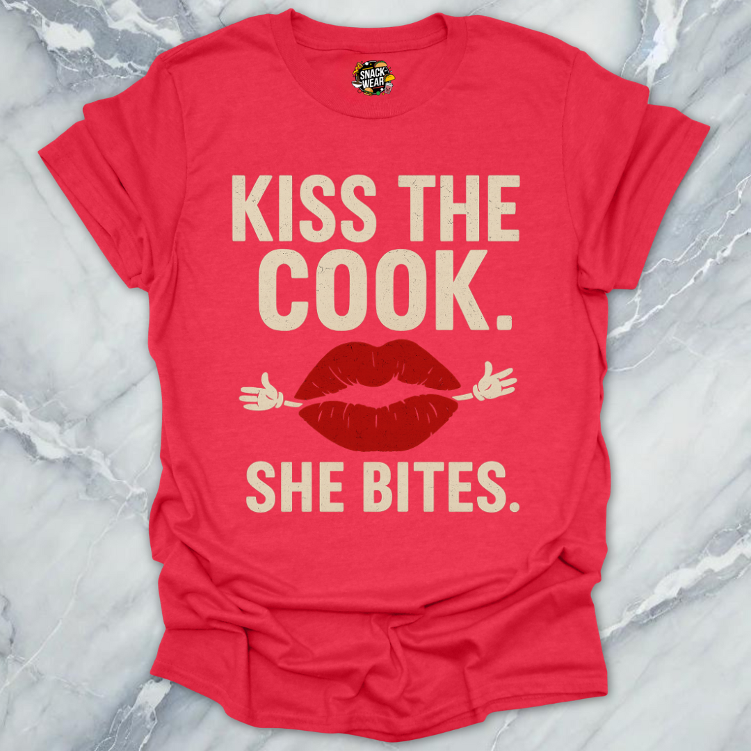 Kiss the Cook She Bites T-Shirt