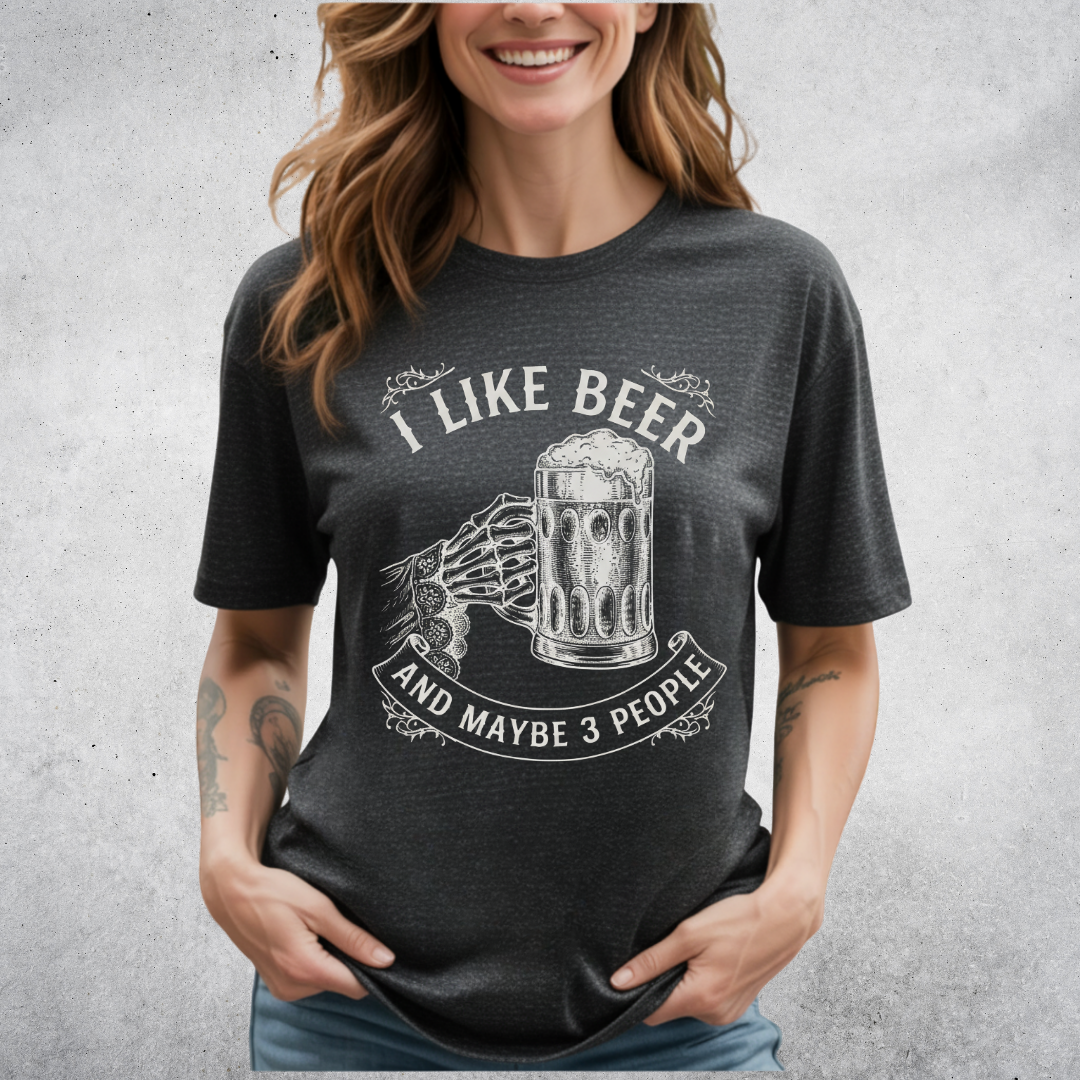 Beer Introvert Skeleton T-Shirt