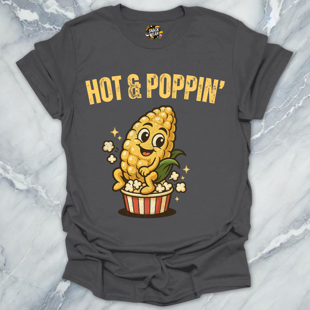 Hot & Poppin’ Popcorn Mascot T-Shirt