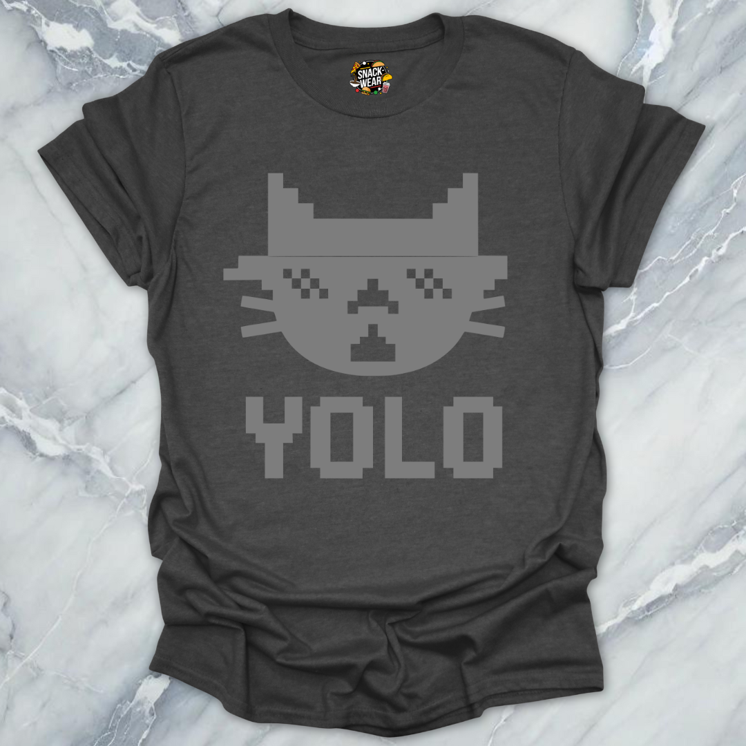 Monochrome YOLO Bites Cat
