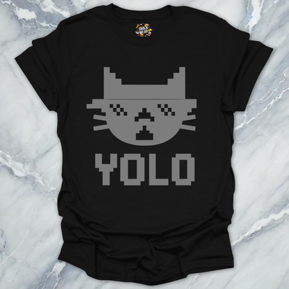 Monochrome YOLO Bites Cat