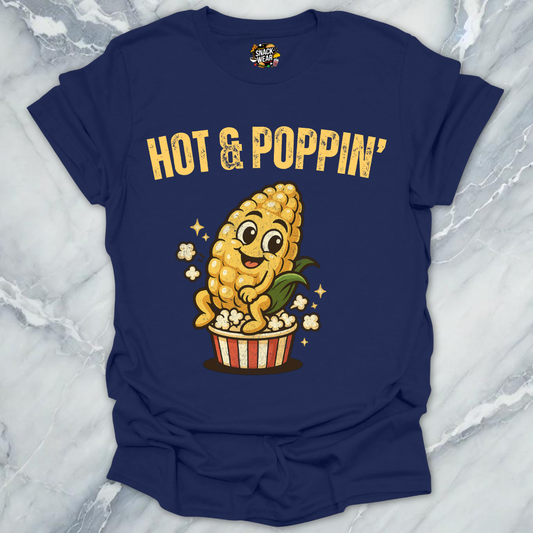 Hot & Poppin’ Popcorn Mascot T-Shirt