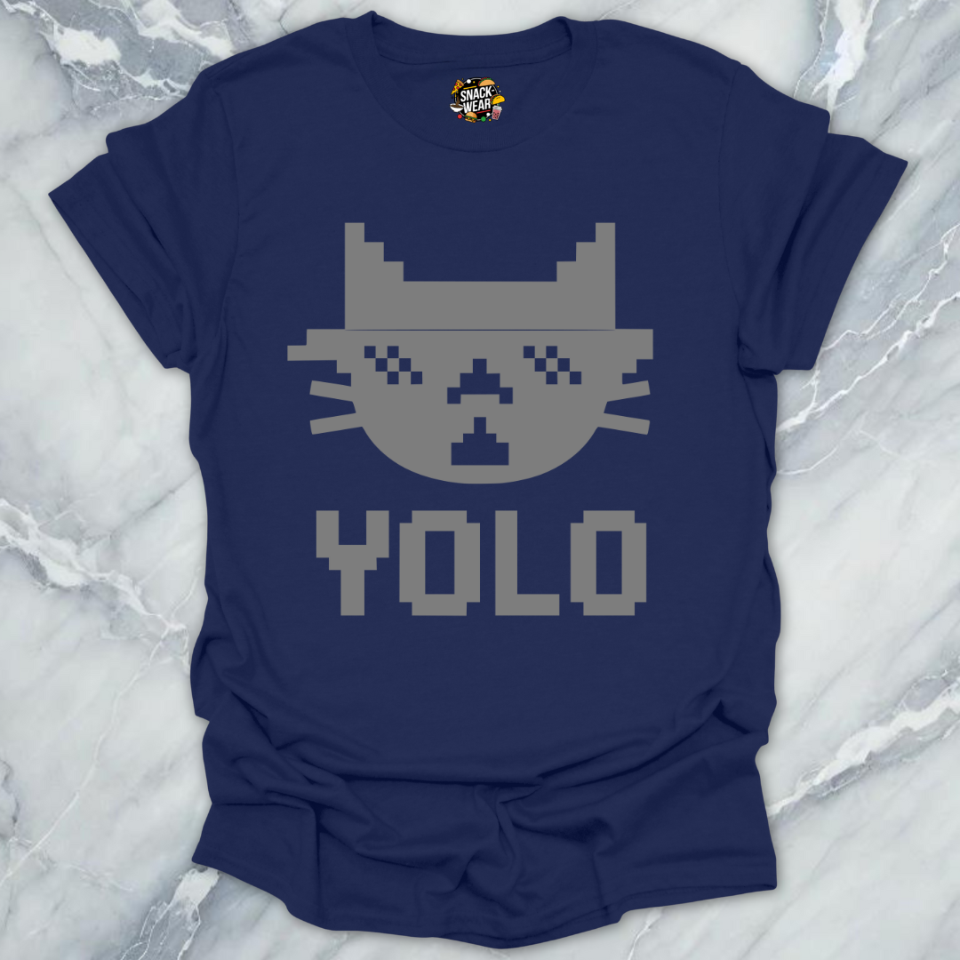 Monochrome YOLO Bites Cat