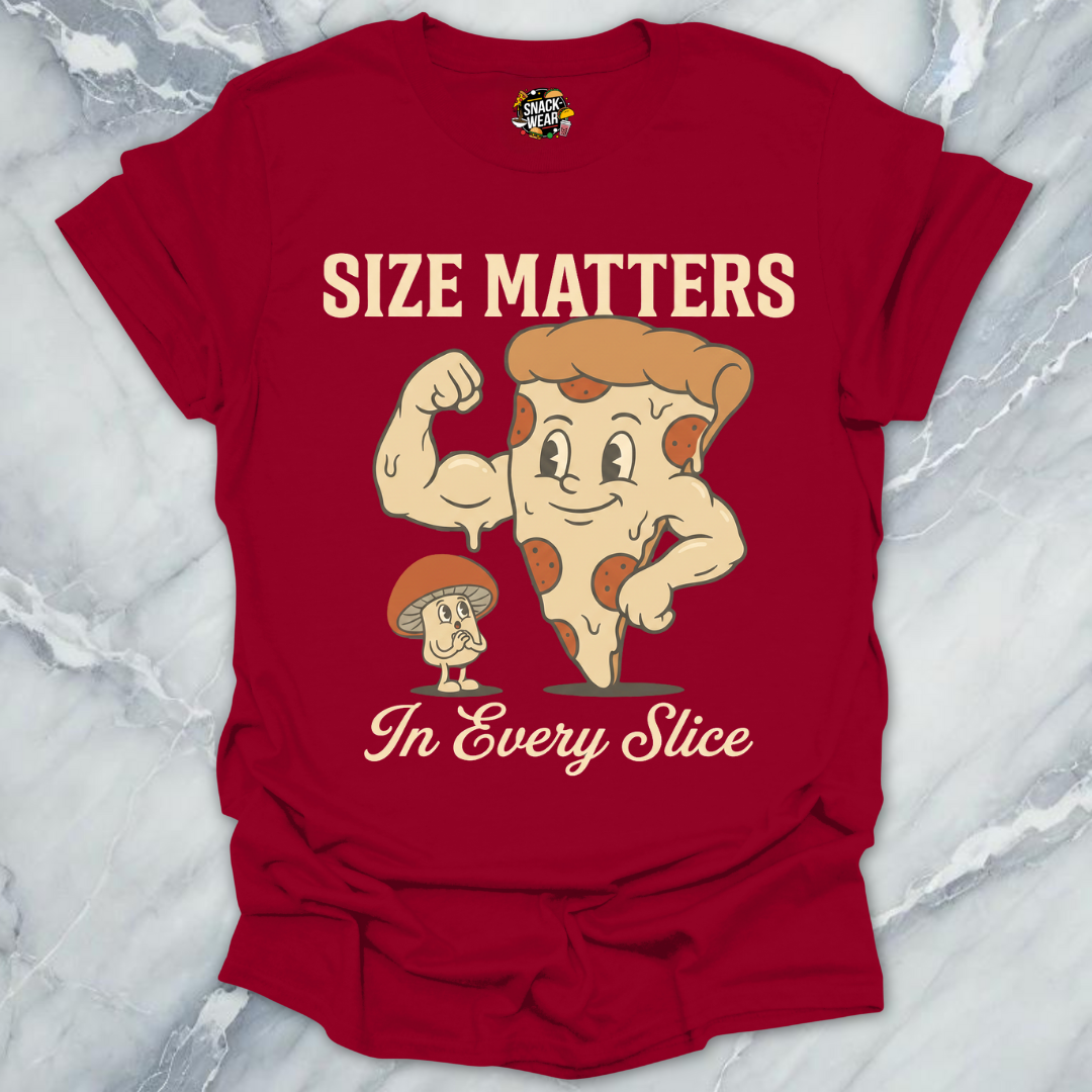 Size Matters Pizza T-Shirt