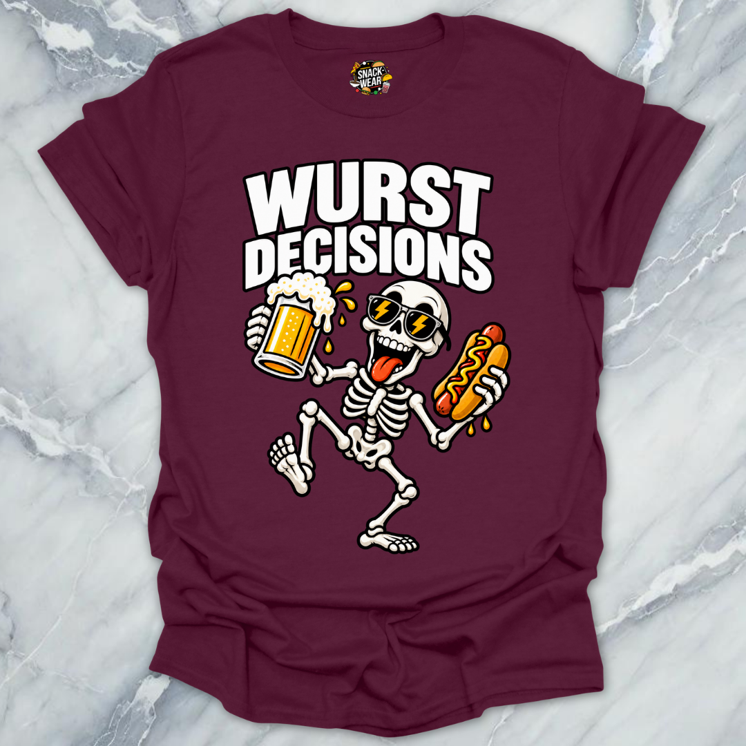 Wurst Decisions Skeleton Shirt
