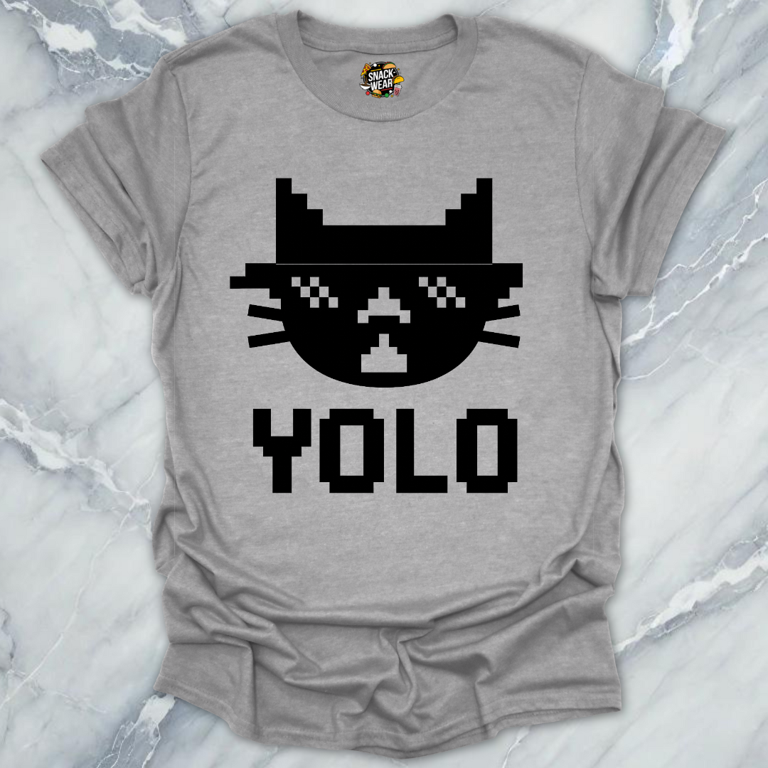 Monochrome YOLO Bites Cat