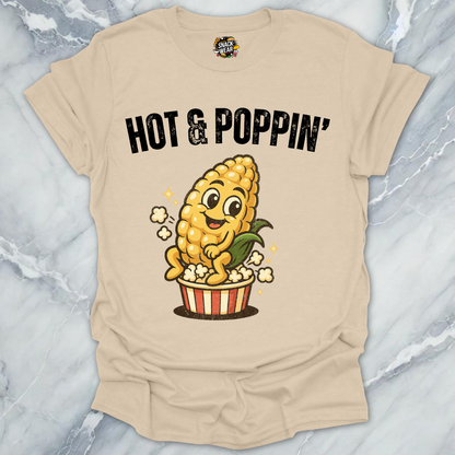 Hot & Poppin’ Popcorn Mascot T-Shirt