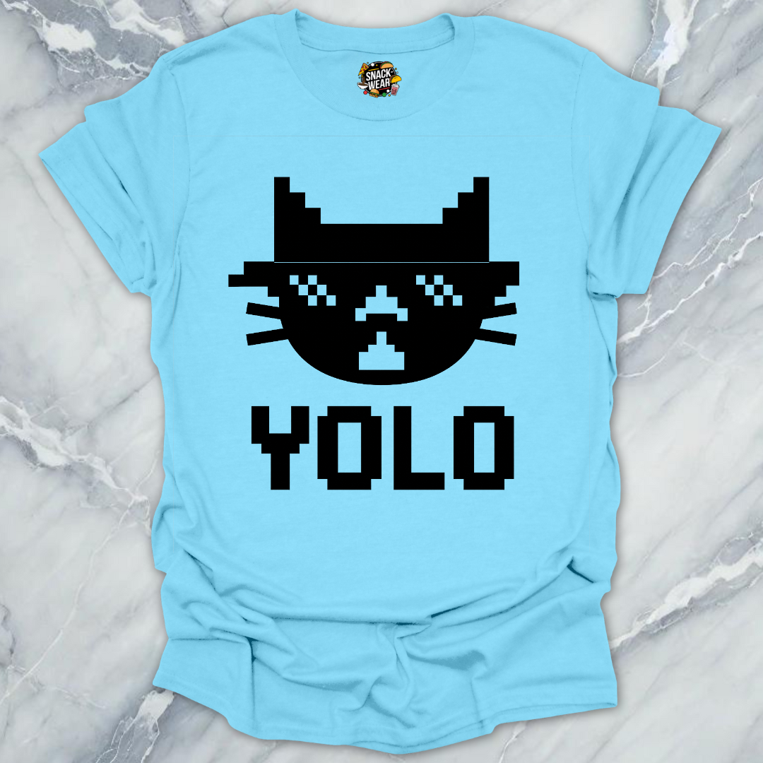 Monochrome YOLO Bites Cat