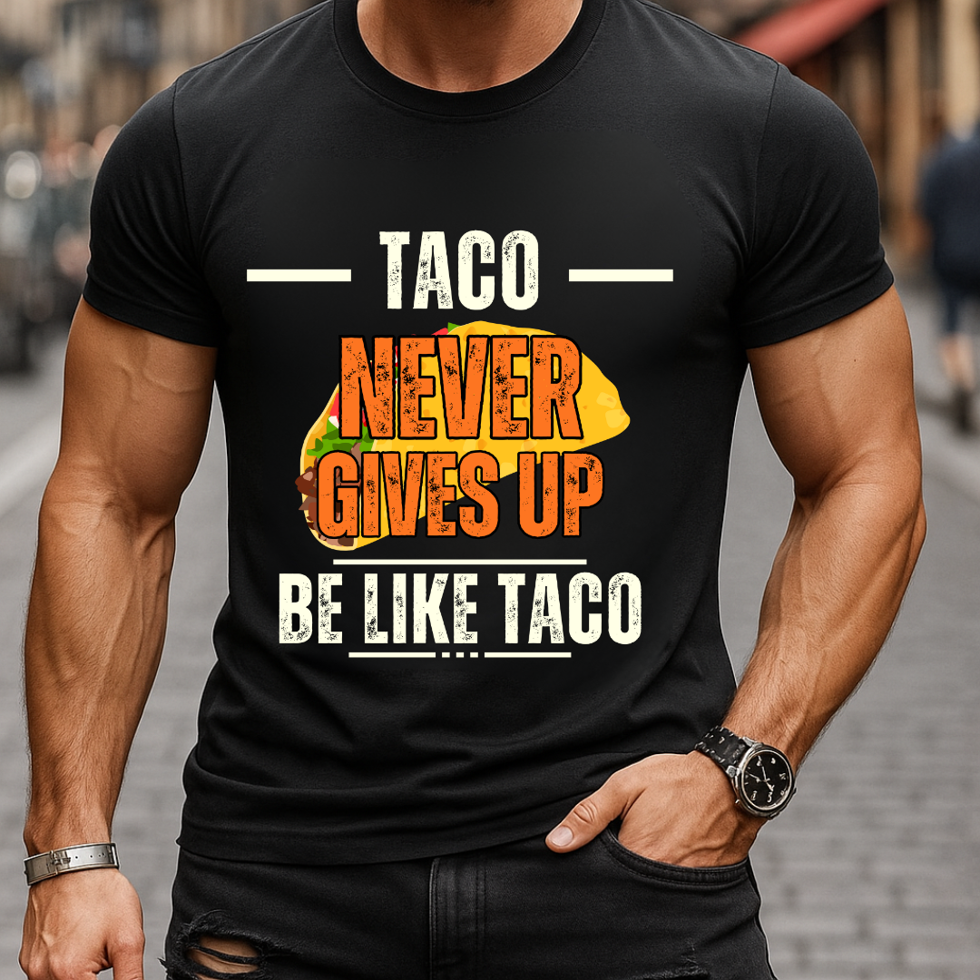 Taco Never Gives Up T-Shirt